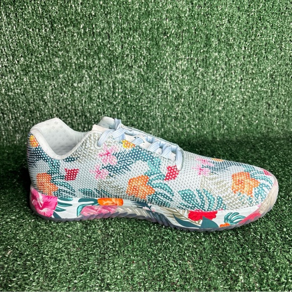 NEW Nobull Super Fabric Trainer Tropical Floral CrossFit Shoes Women 10.5 - Picture 6 of 10